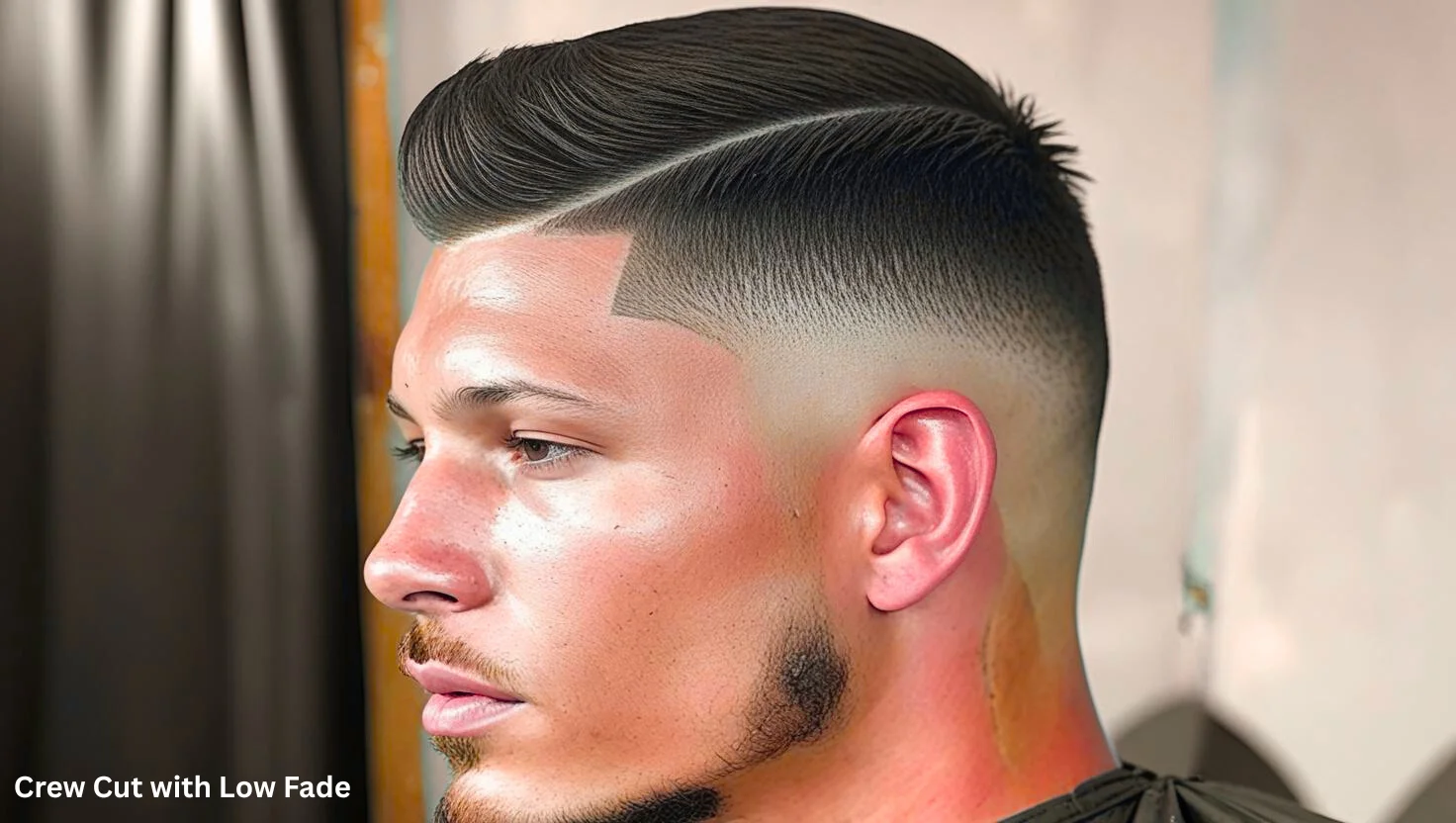  Crew Cut with Low Fade