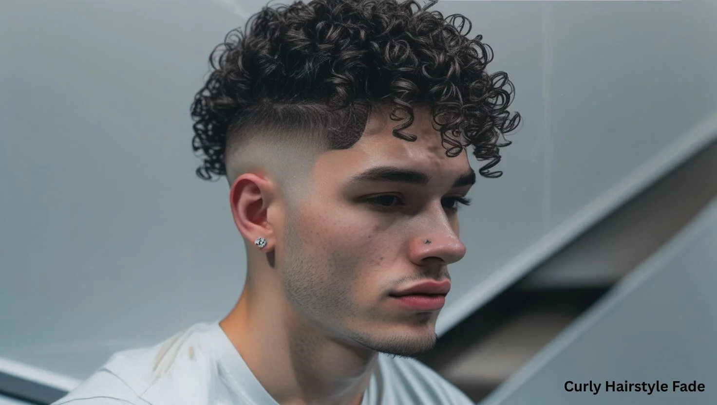 curly fade hairstyle