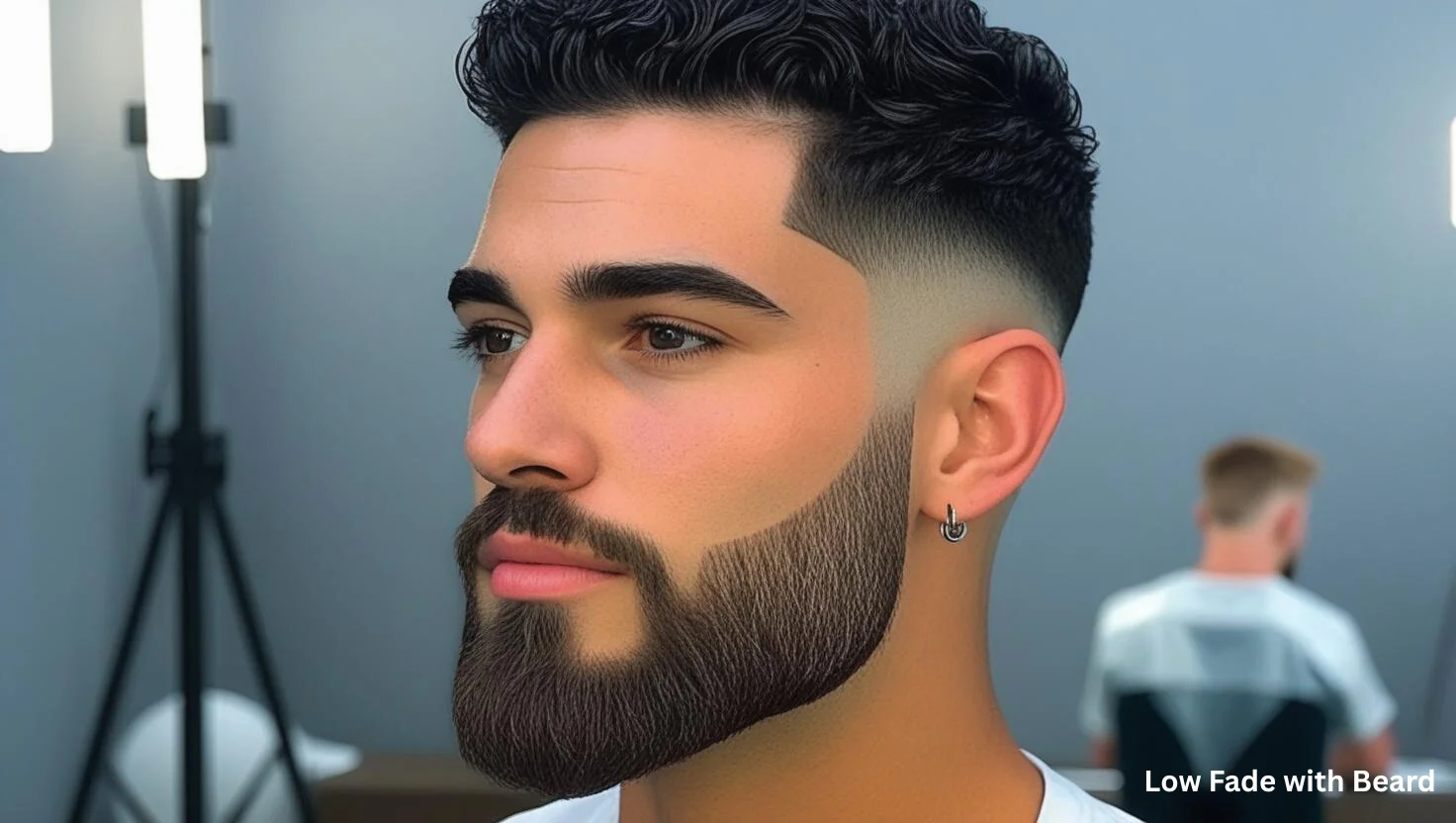  Low Fade with Beard