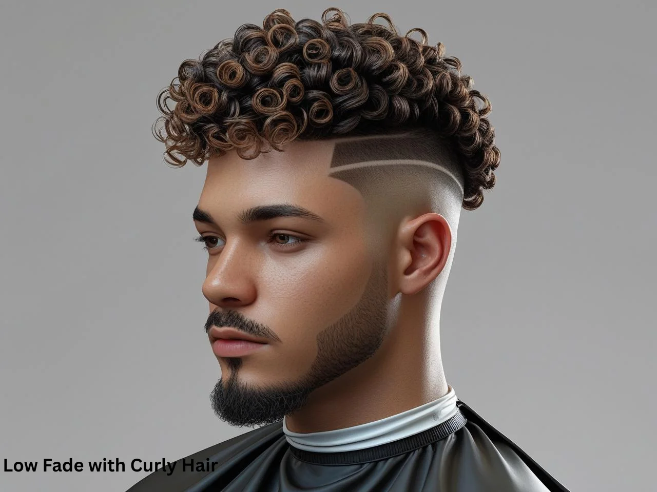 Low Fade with Curly Hair