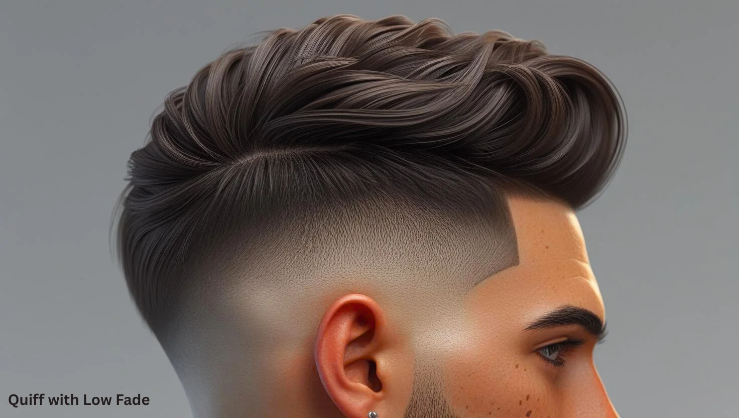  Quiff with Low Fade
