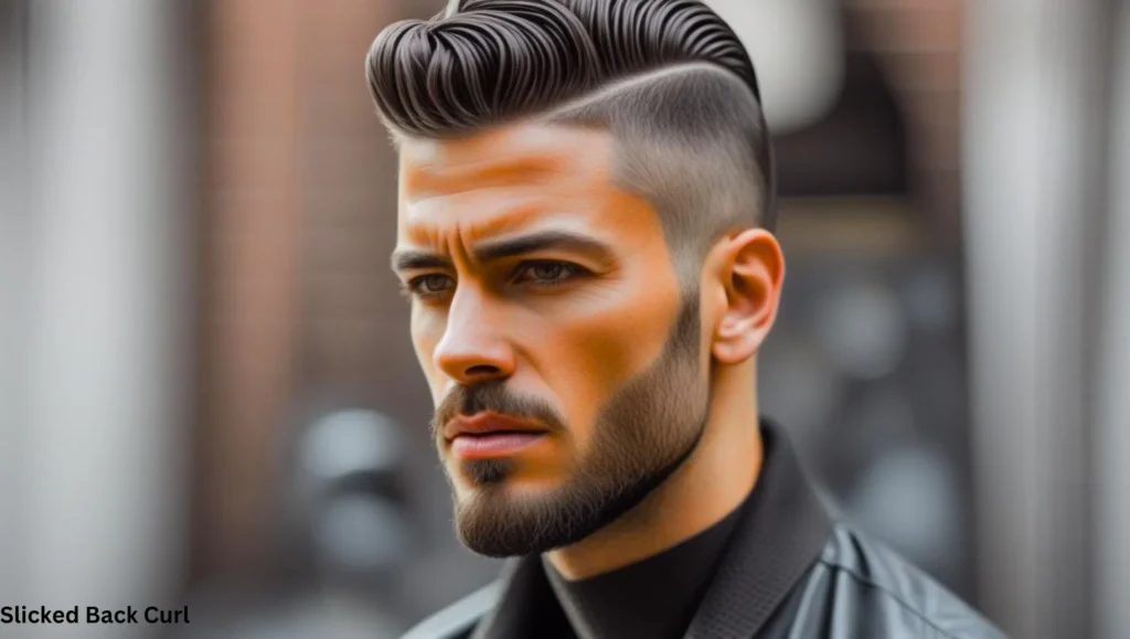 Slicked back curl