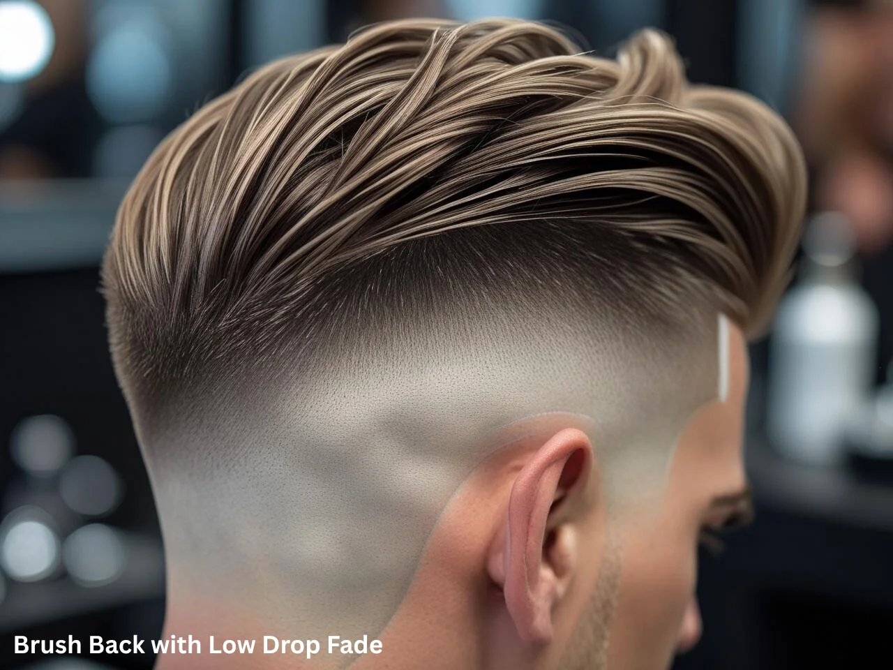 Brush Back with Low Drop Fade