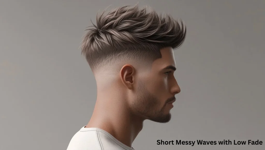 Short Messy Waves with Low Fade