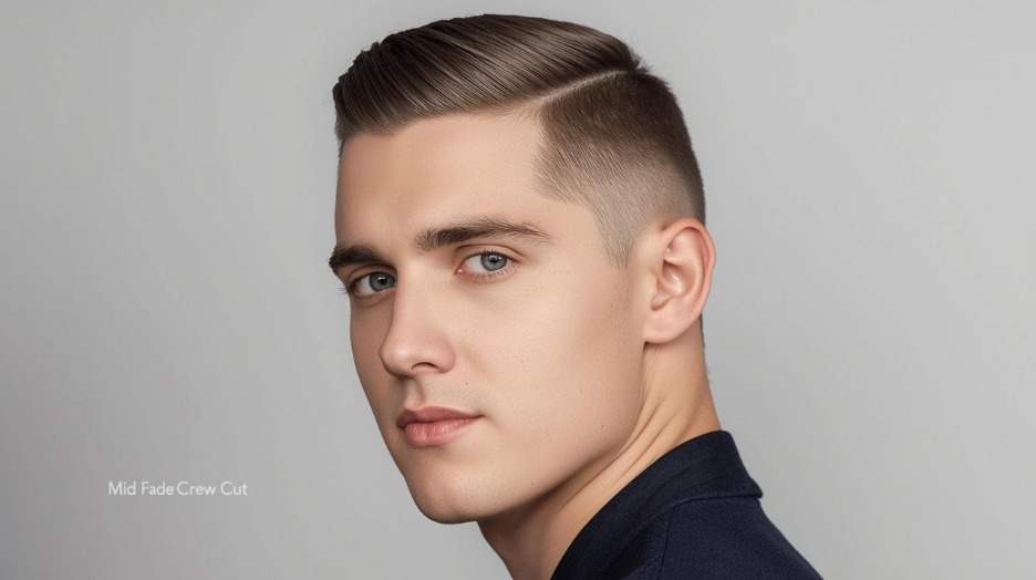 mid fade crew cut