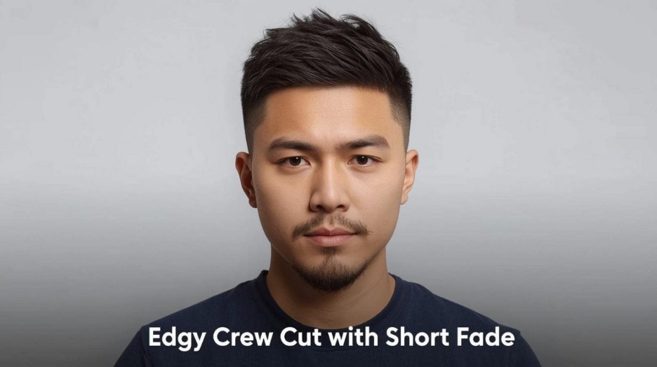 Edgy Crew Cut with Short Fade
