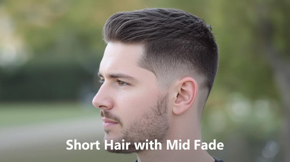 Short Hair with Mid Fade