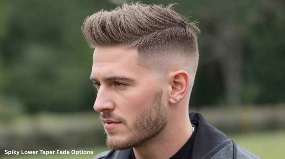 Spiky lower taper fade options