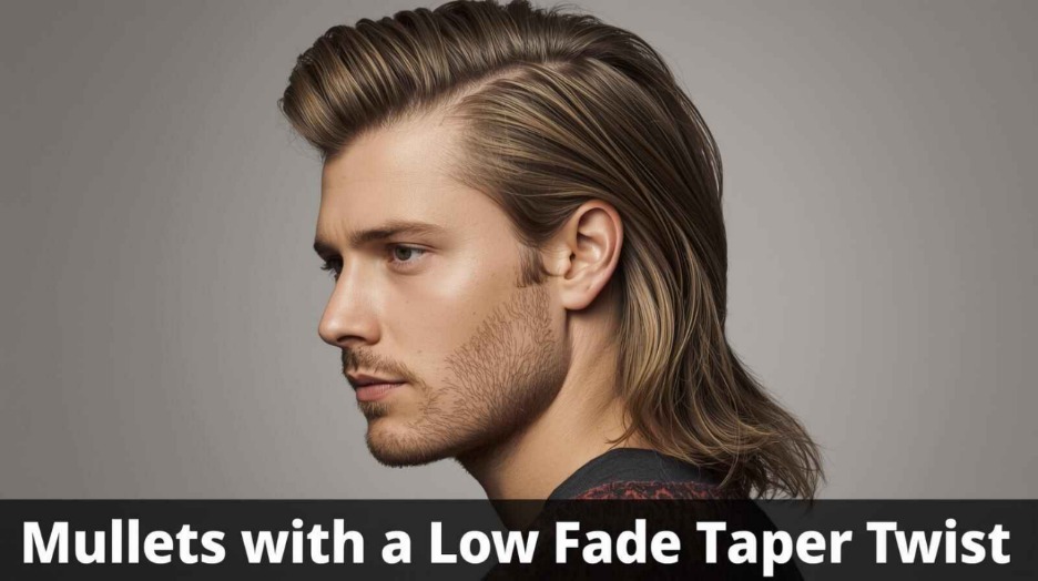 Mullets with a low fade taper twist