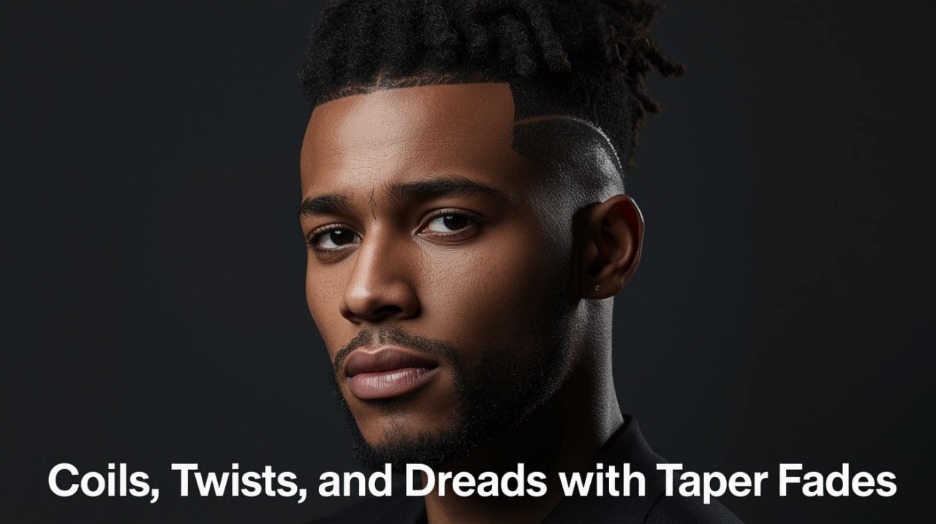Coils, twists, and dreads with Taper fades