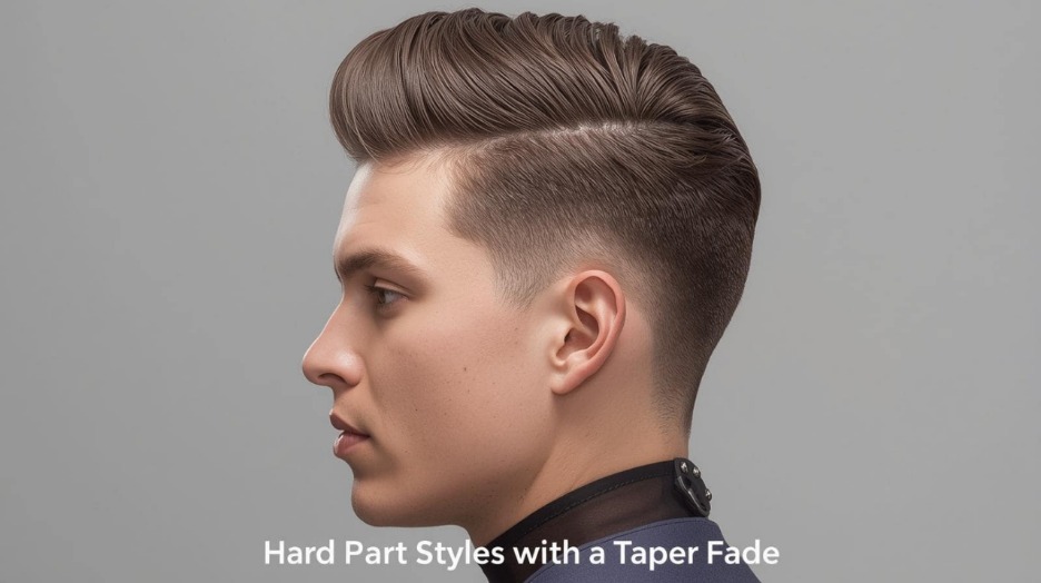 Hard part styles with a taper fade