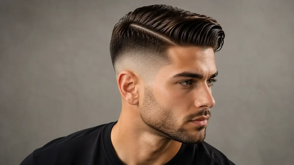 skin fade comb over