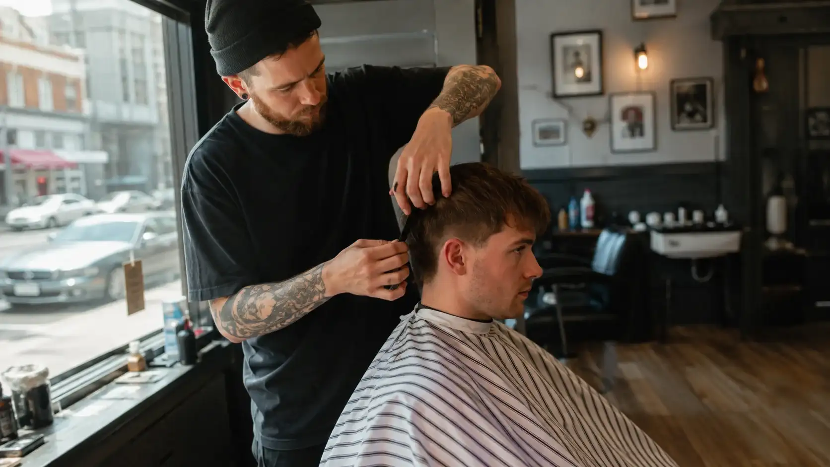 French crop haircut