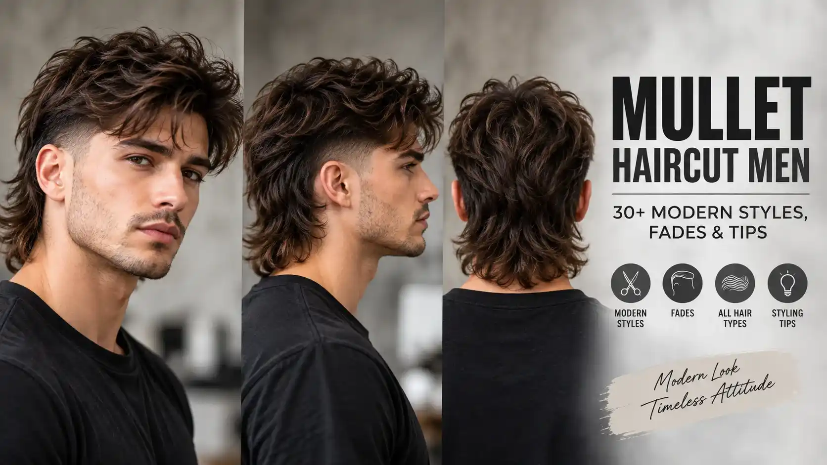 mullet haircut men