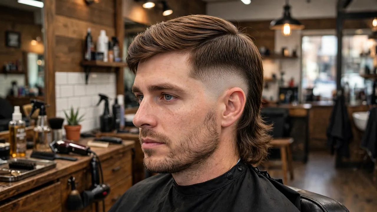 comb over burst fade mullet hairstyle for men