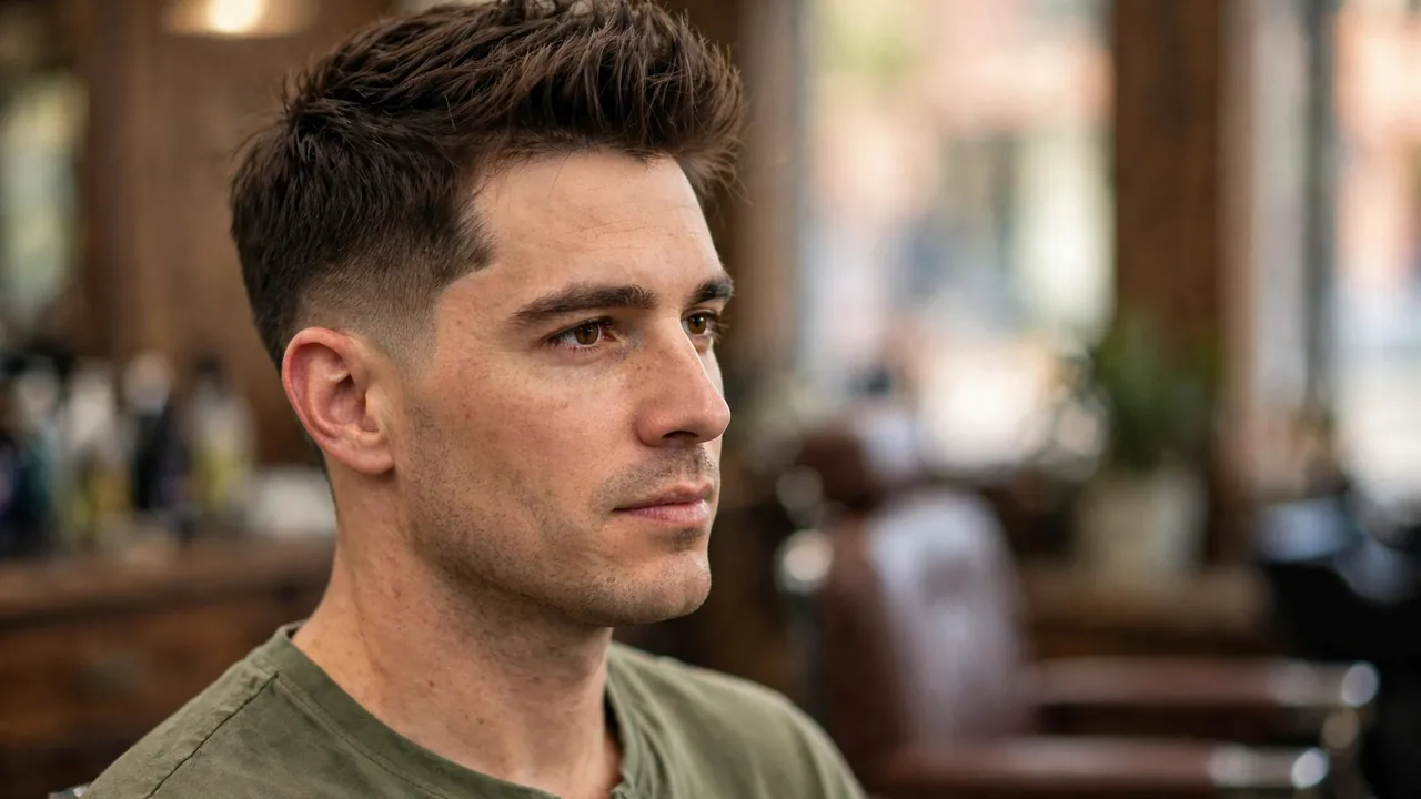 Taper fade faux hawk, the office friendly version