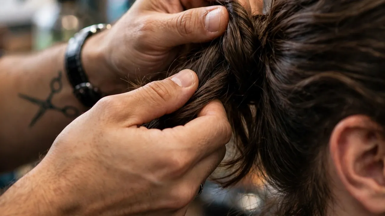 how to tie a man bun men step by step