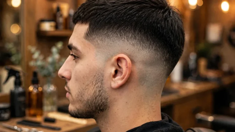 taper vs fade haircut comparison side view of a clean taper blend